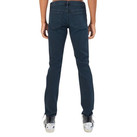 Frame Denim Men's L'Homme Slim Jeans in Placid Dark Wash Blue Size 36 x 31 - Picture 3 of 9